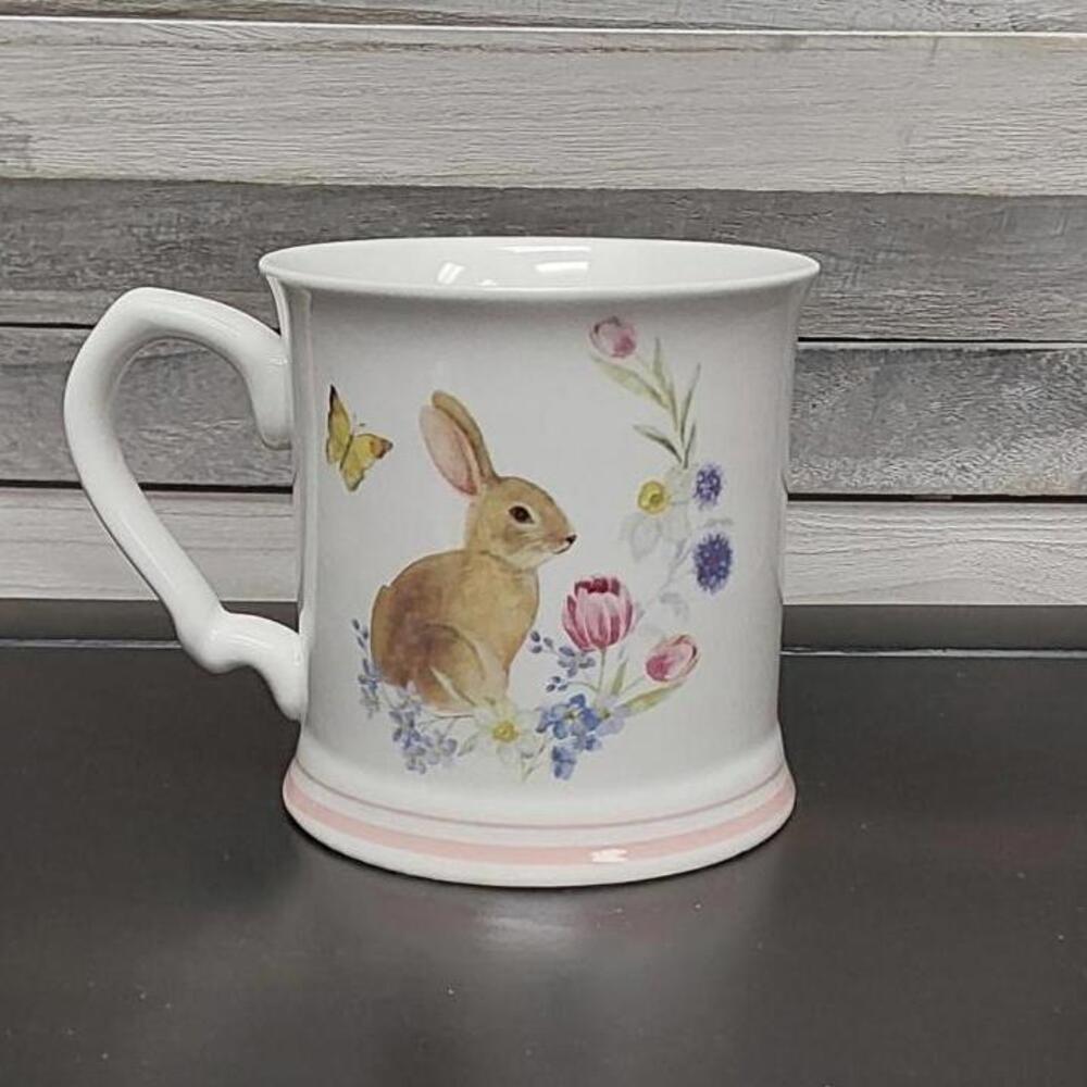Floral Bunny Mug Fine Porcelain | Grace Teaware